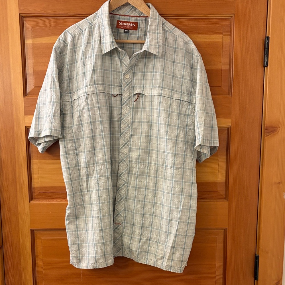 Simms Sky Blue Checkered Men's Shirt